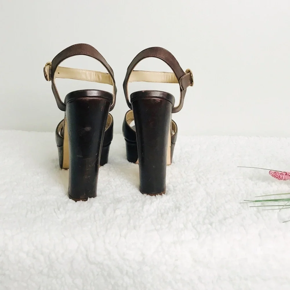 JFK Vero Cuoio Platform Sandals - Picture 4 of 8